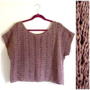 Minimal Style Earthy Crochet Crop Top Italy